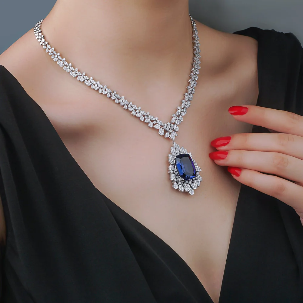 Sapphire and Diamond Necklace
