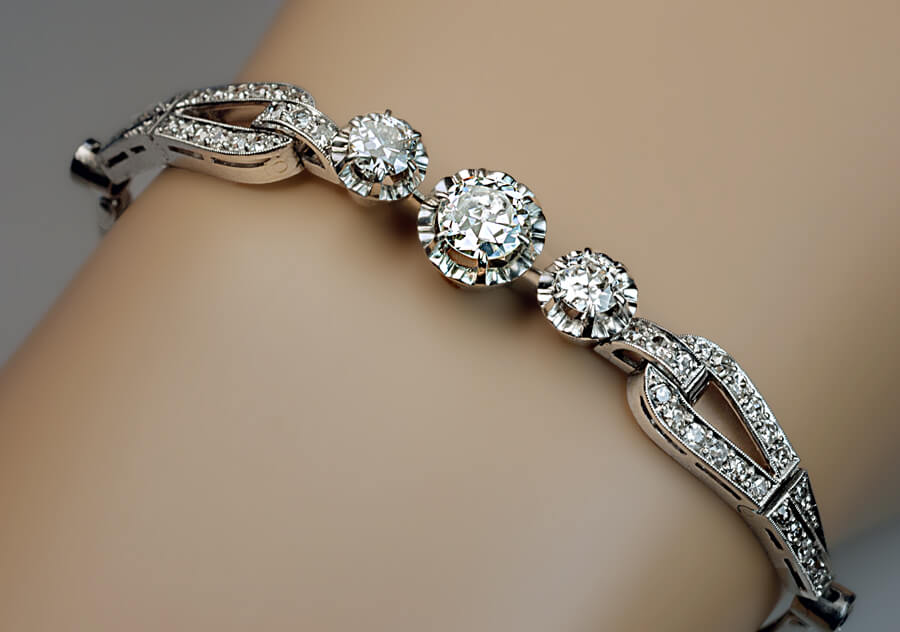 Platinum and Diamond Bracelet