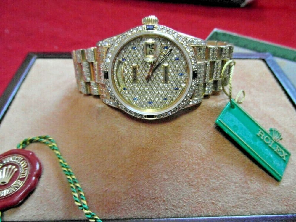 High-end Rolex Encrusted